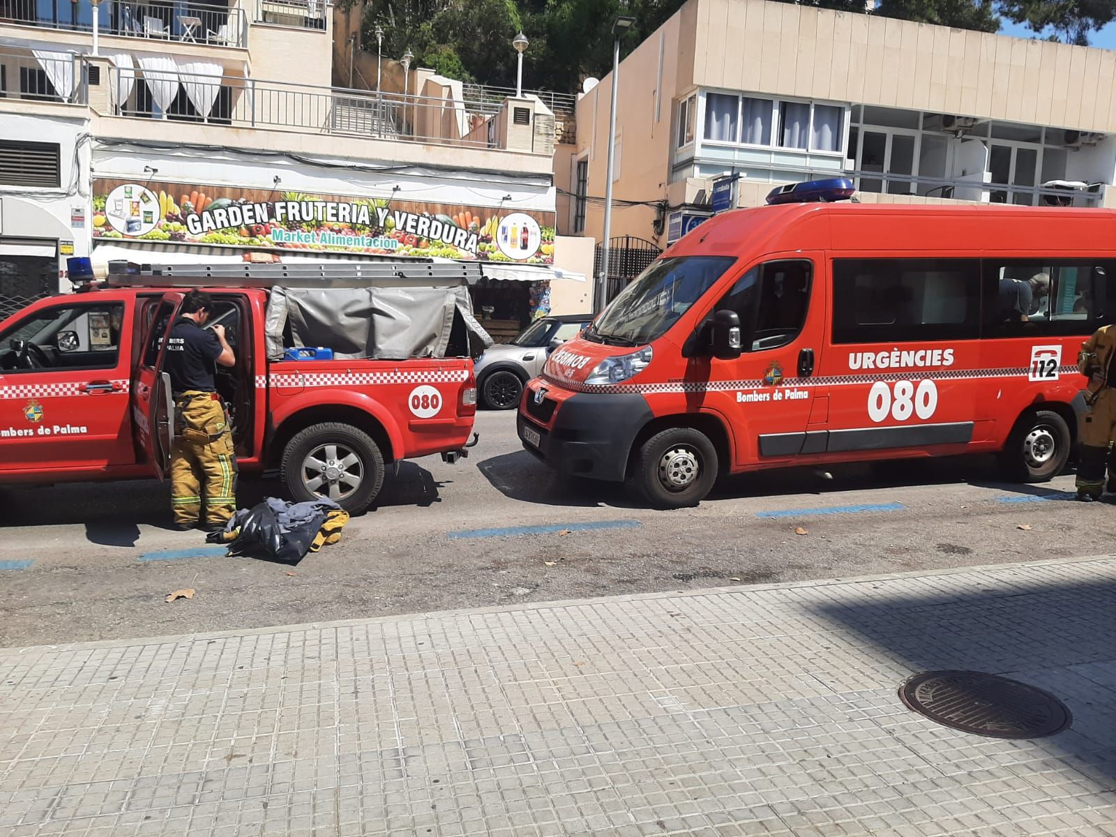 Desalojan un edificio en Palma por un incendio