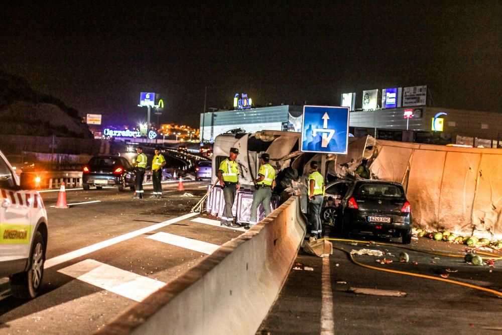 Accidente en la A-31 a la altura de Petrer