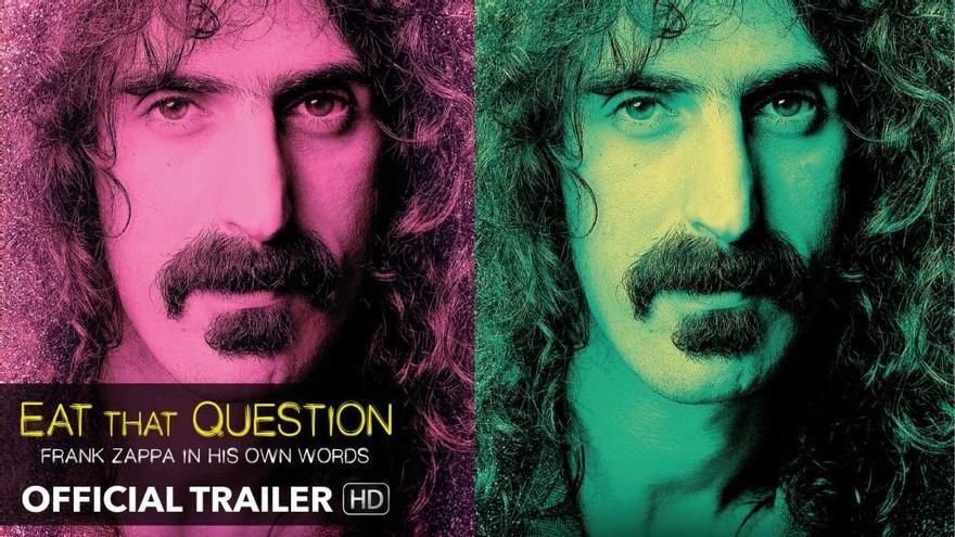 El cartel anunciador de la película sobre Frank Zappa.