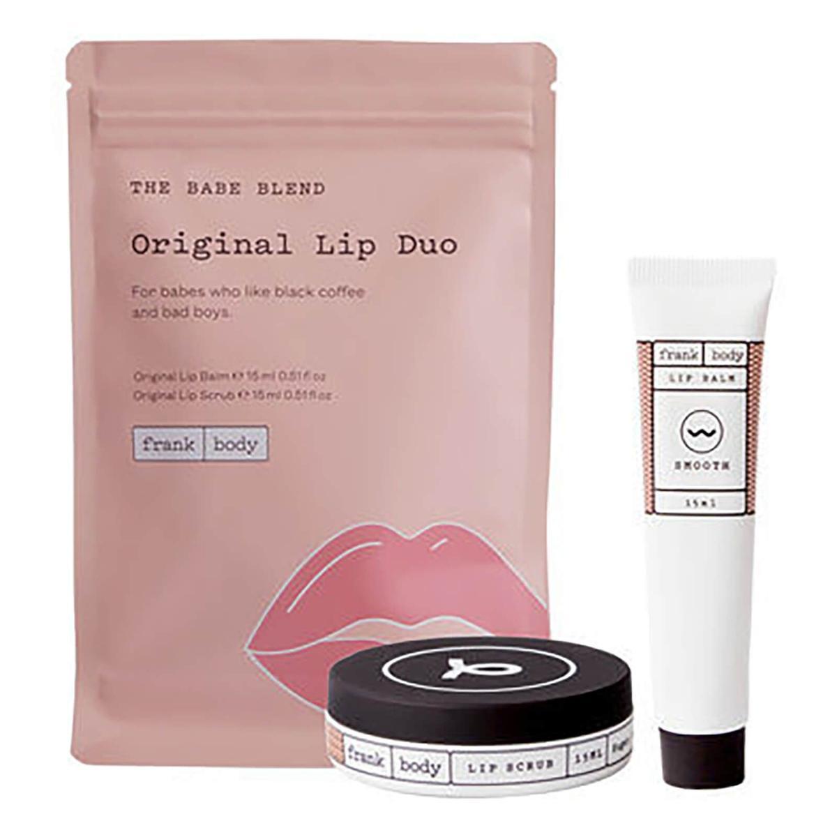 Set de exfoliante y bálsamo labial de Frank Body