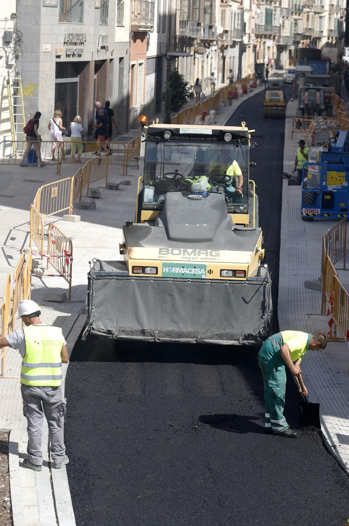 Últimos trabajos para reabrir el entorno de la Tribuna de los Pobres