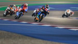 Alonso Lopez (SpeedUp) ha liderado la carrera de Moto2 en Qatar