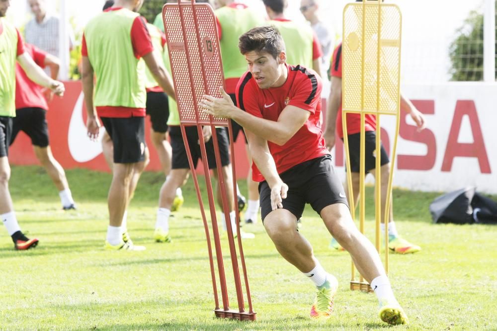 Entrenamiento del Sporting (sábado 27 de agosto)