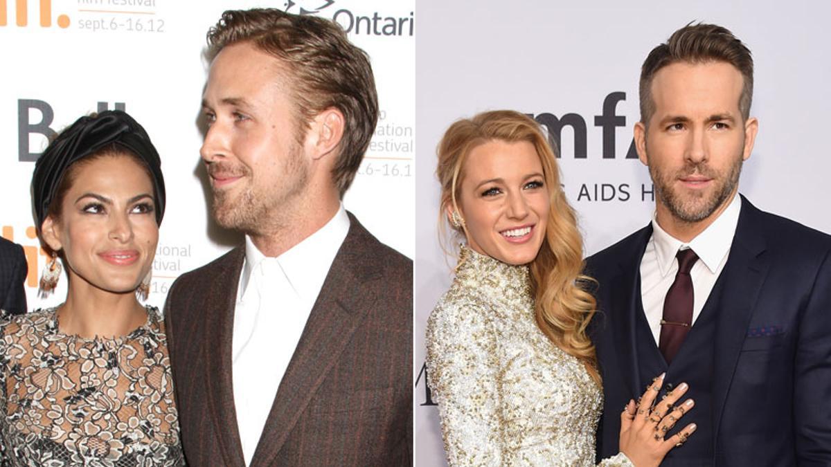 Blake Lively y Ryan Reynolds y Eva Mendes y Ryan Gosling