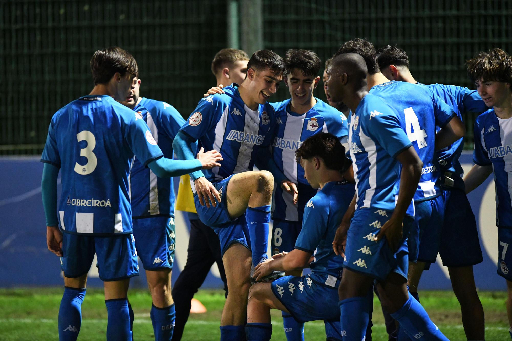 El Dépor juvenil asombra en la Copa del Rey remontando dos goles al Atlético