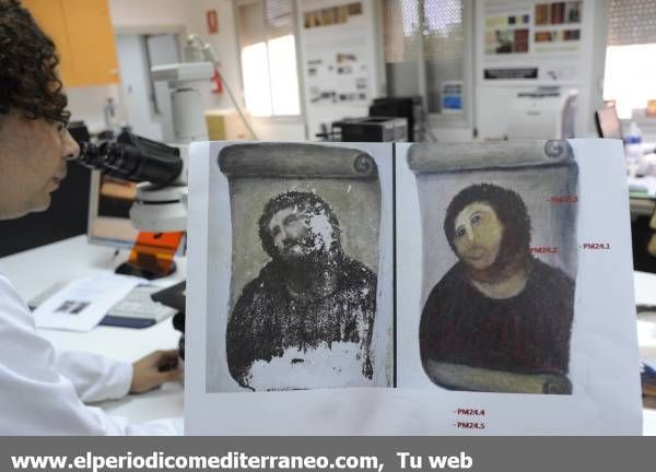 Rueda de prensa en el IVACOR sobre los análisis realizados para la futura restauración del Ecce Homo de Borja