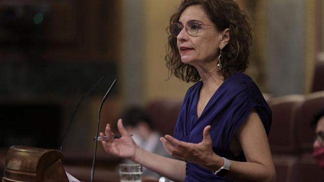 María Jesús Montero, en el Congreso