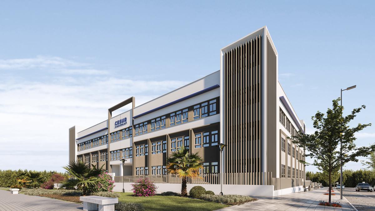 El nuevo centro CESUR en el distrito de Teatinos de la capital malagueña estará el próximo curso 2023-2024