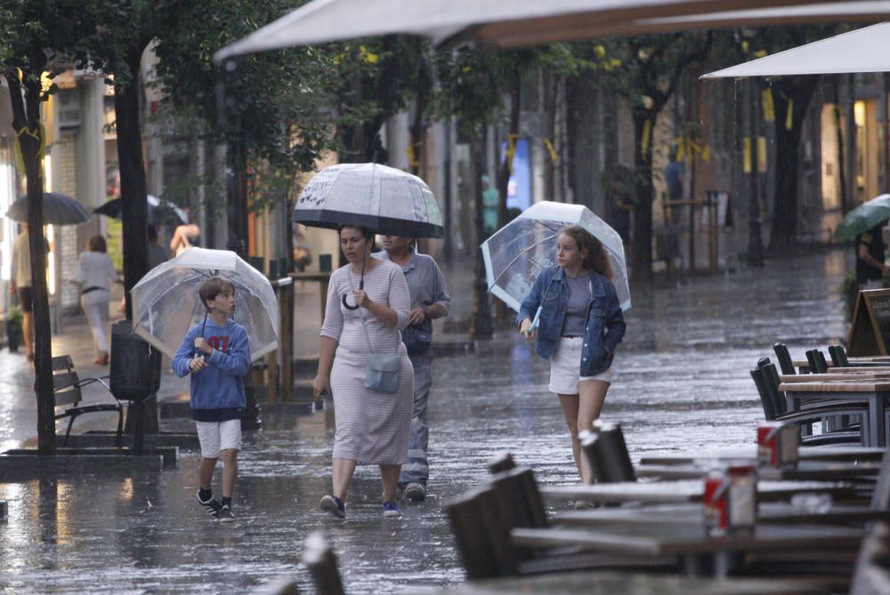 Ruixat a la ciutat de Girona