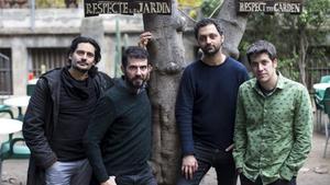 Els Amics de les Arts en la presentación de su nuevo álbum, ’Un estrany poder’. 