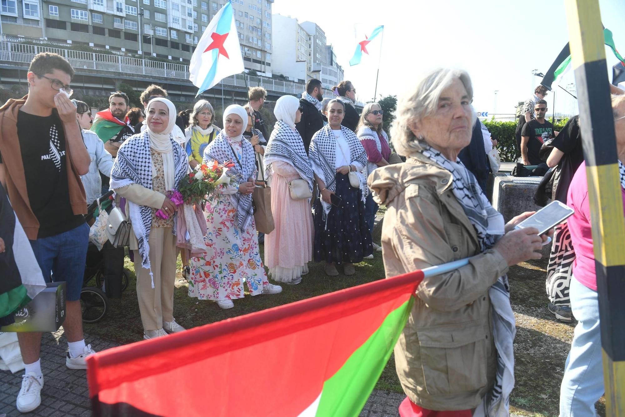 La 'Flotilla de la Libertad' llega a A Coruña