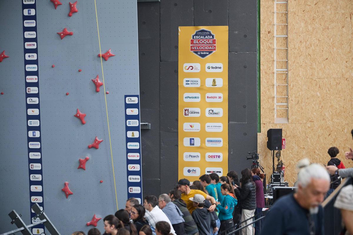 FOTOGALERÍA. Ambiente en Cáceres en la Copa de España de Escalada