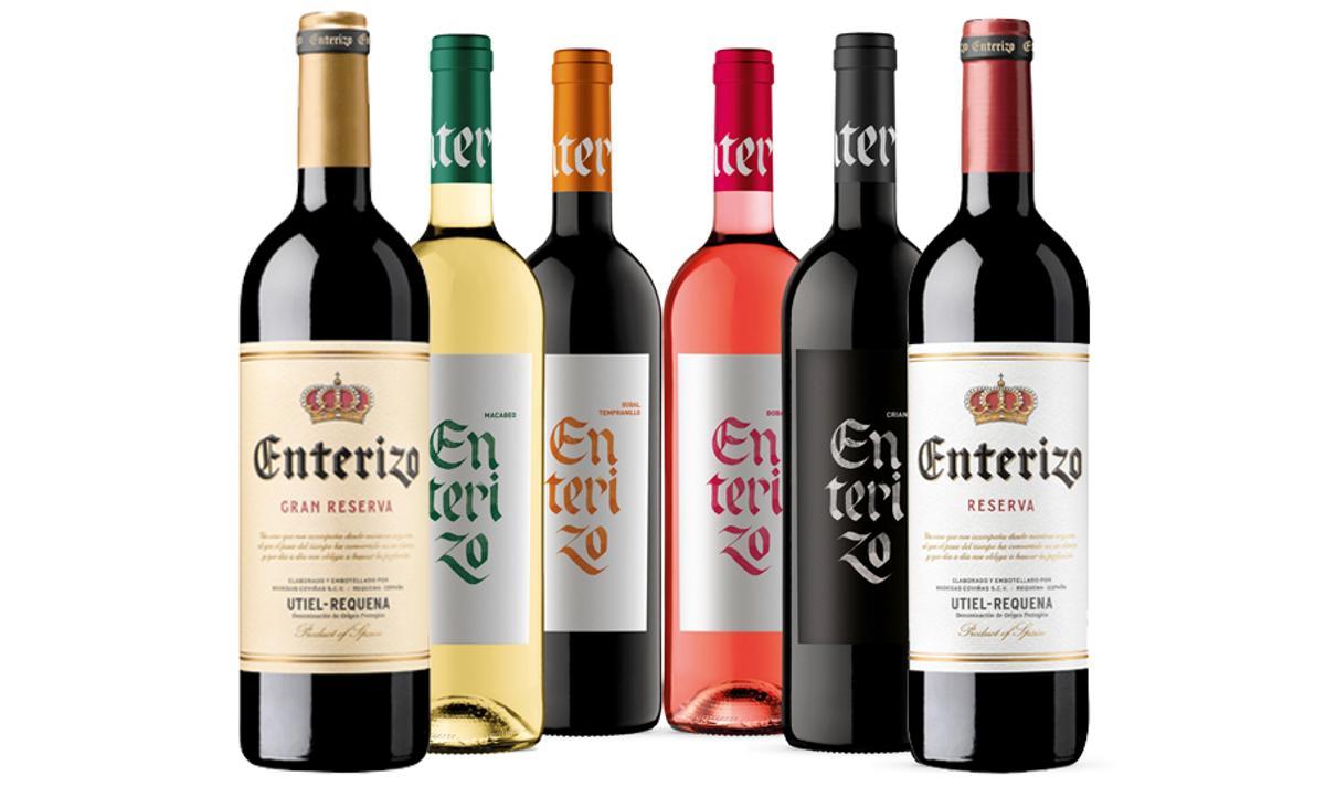 Gama de vinos Enterizo de Bodegas Coviñas.