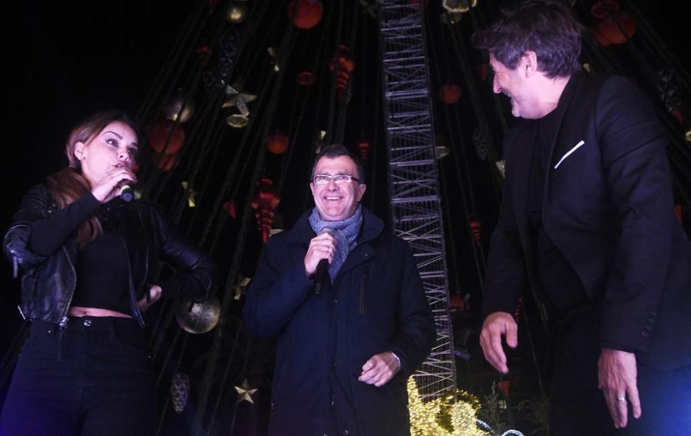 Encendido del árbol de la Circular en Murcia