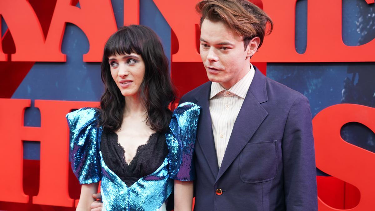 ’Stranger things’: presentación en Madrid de la nueva temporada de la serie. En la foto, los actores Natalia Dyer y Charlie Heaton.