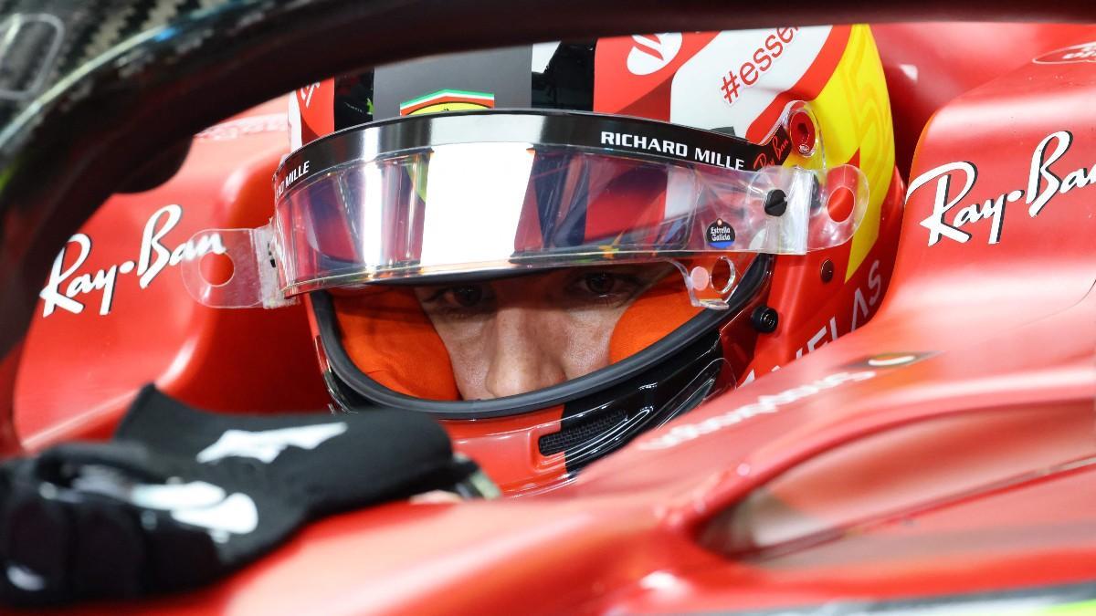 Sainz, durante la sesión de clasificación en Bahréin