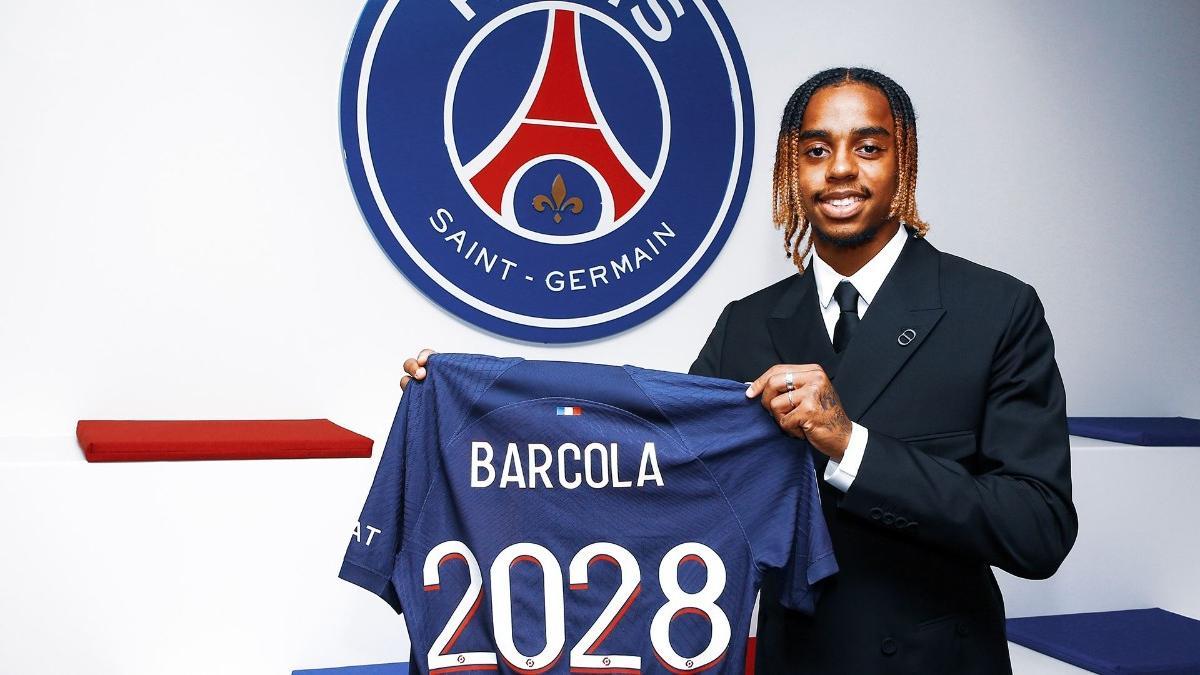 Barcola ha firmado con el PSG hasta 2028