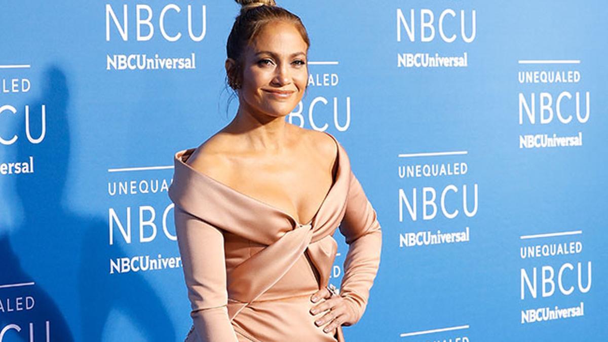 Jennifer Lopez durante un evento de la NBC