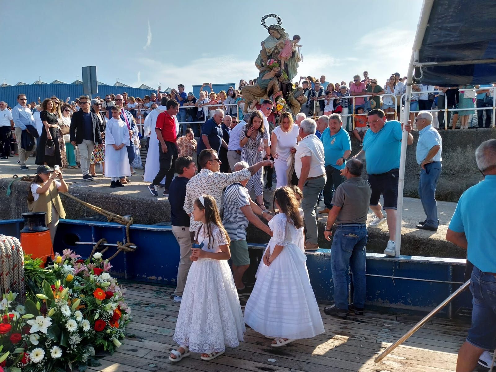 Las celebraciones en honor a la Virgen del Carmen en O Morrazo. La procesión en Bueu
