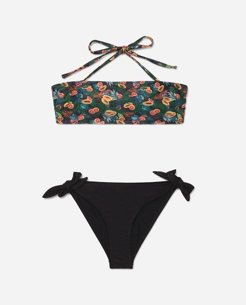 Bikini con parte de arriba estampada de Lefties. (Precio top: 4,99 euros. Precio braguita: 5,99 euros)