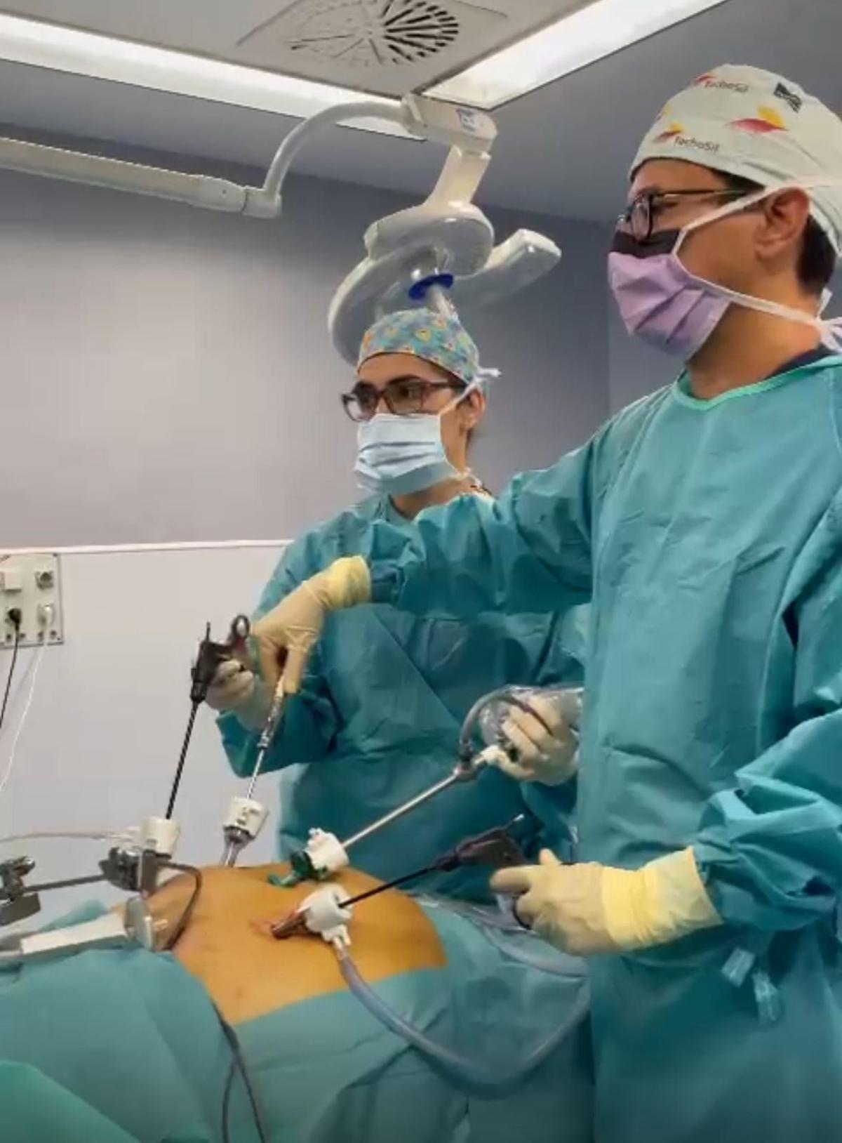 Una de las intervenciones realizada por el equipo