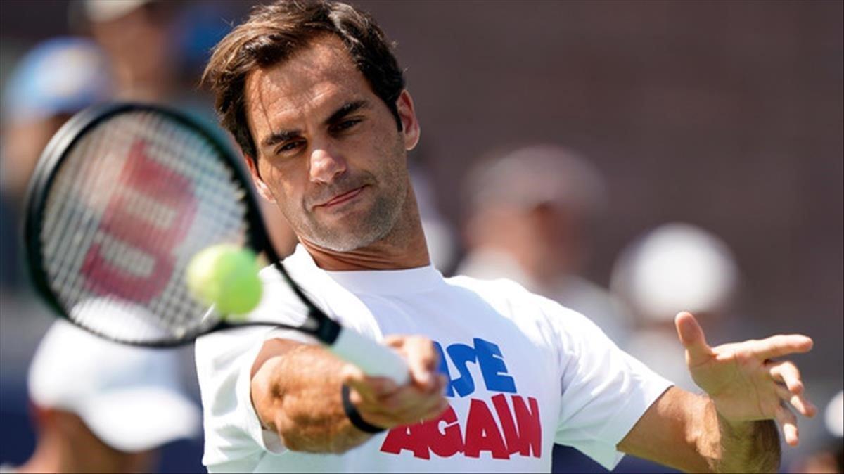 zentauroepp49533031 august 22  2019   roger federer practices at the 2019 us ope190823182746