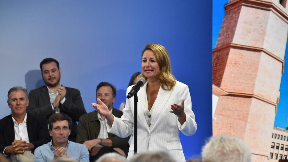 Begoña Carrasco, en su intervención en el acto de presentación de los candidatos del PP.