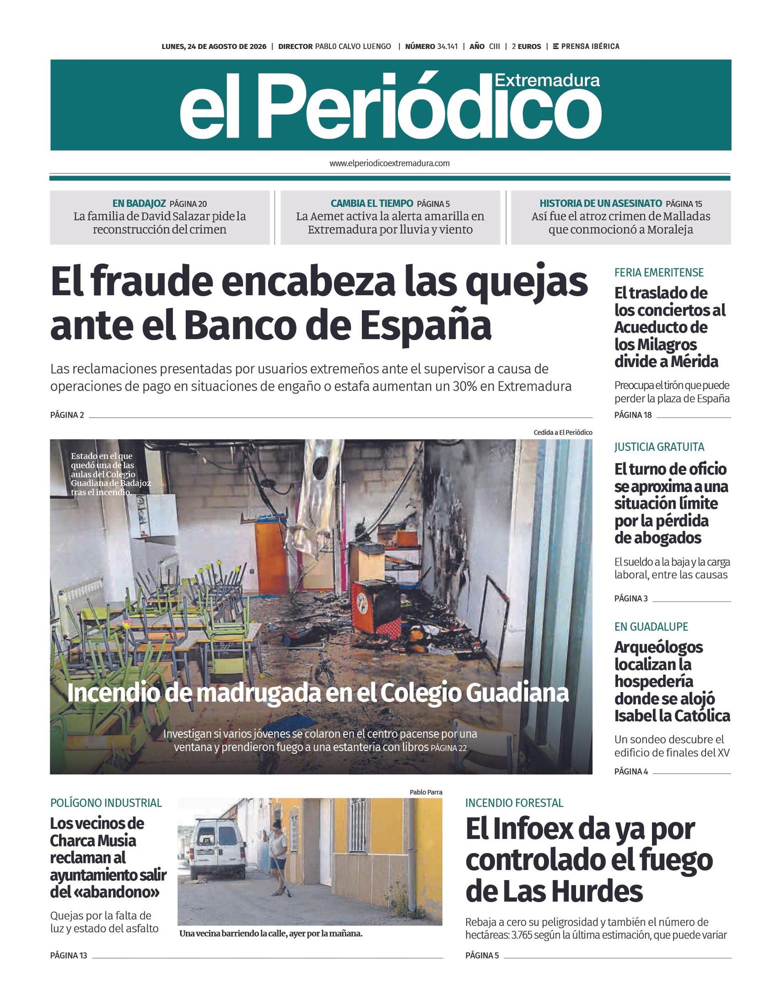 Consulta la portada correspondiente al día 24 de agosto de 2026