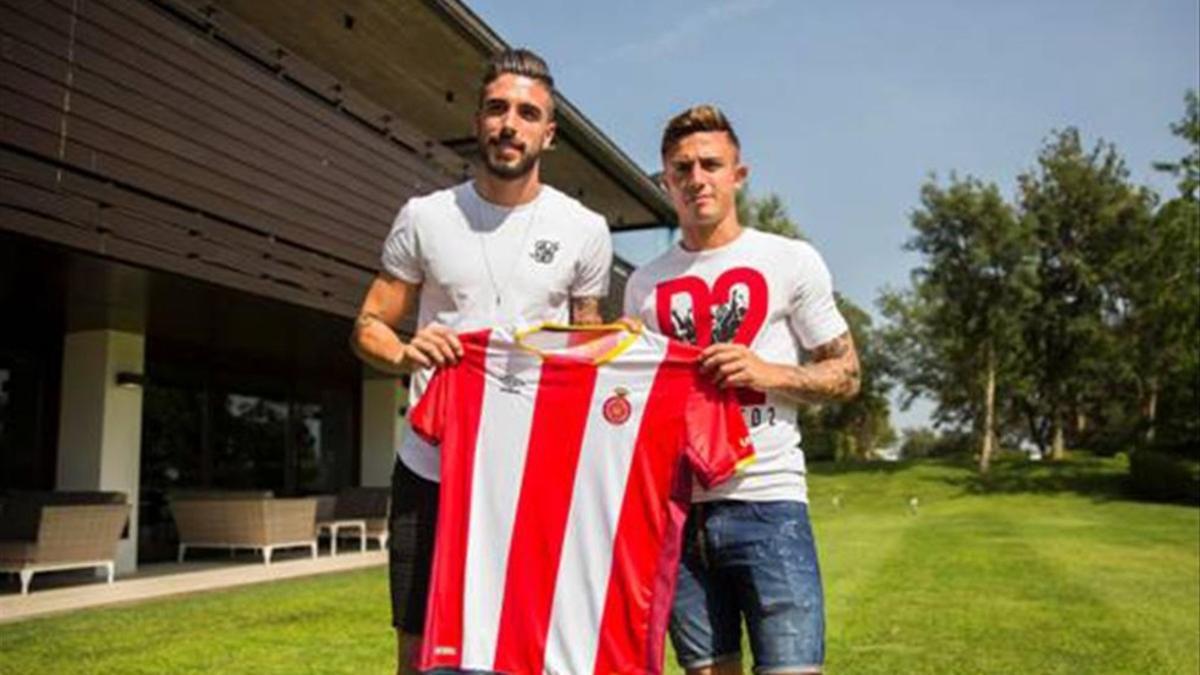 Suárez y Maffeo, los dos últimos jugadores presentados por el Girona