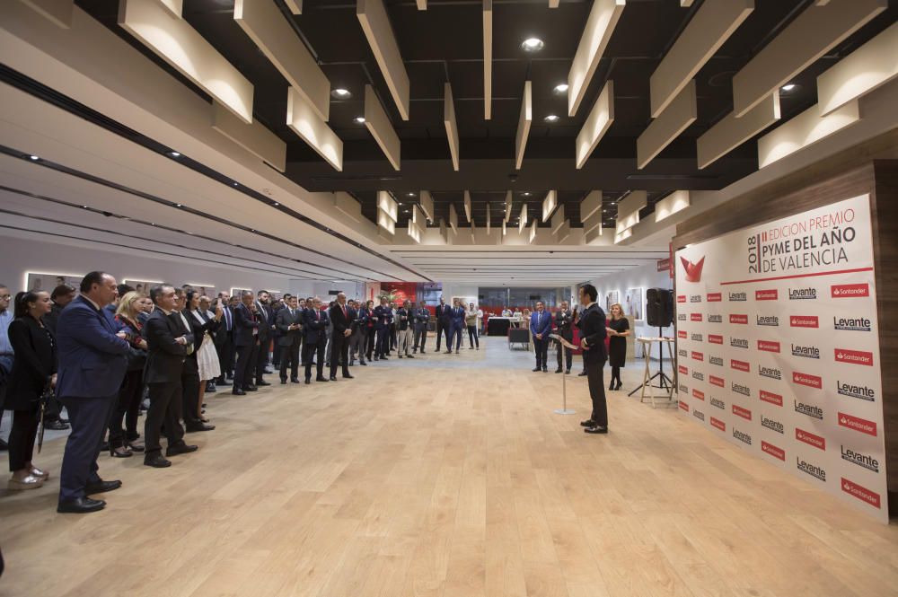 Premios Santander a la Pyme del Año de València 2018 junto a la Cámara de Comercio y en colaboración con Levante-EMV