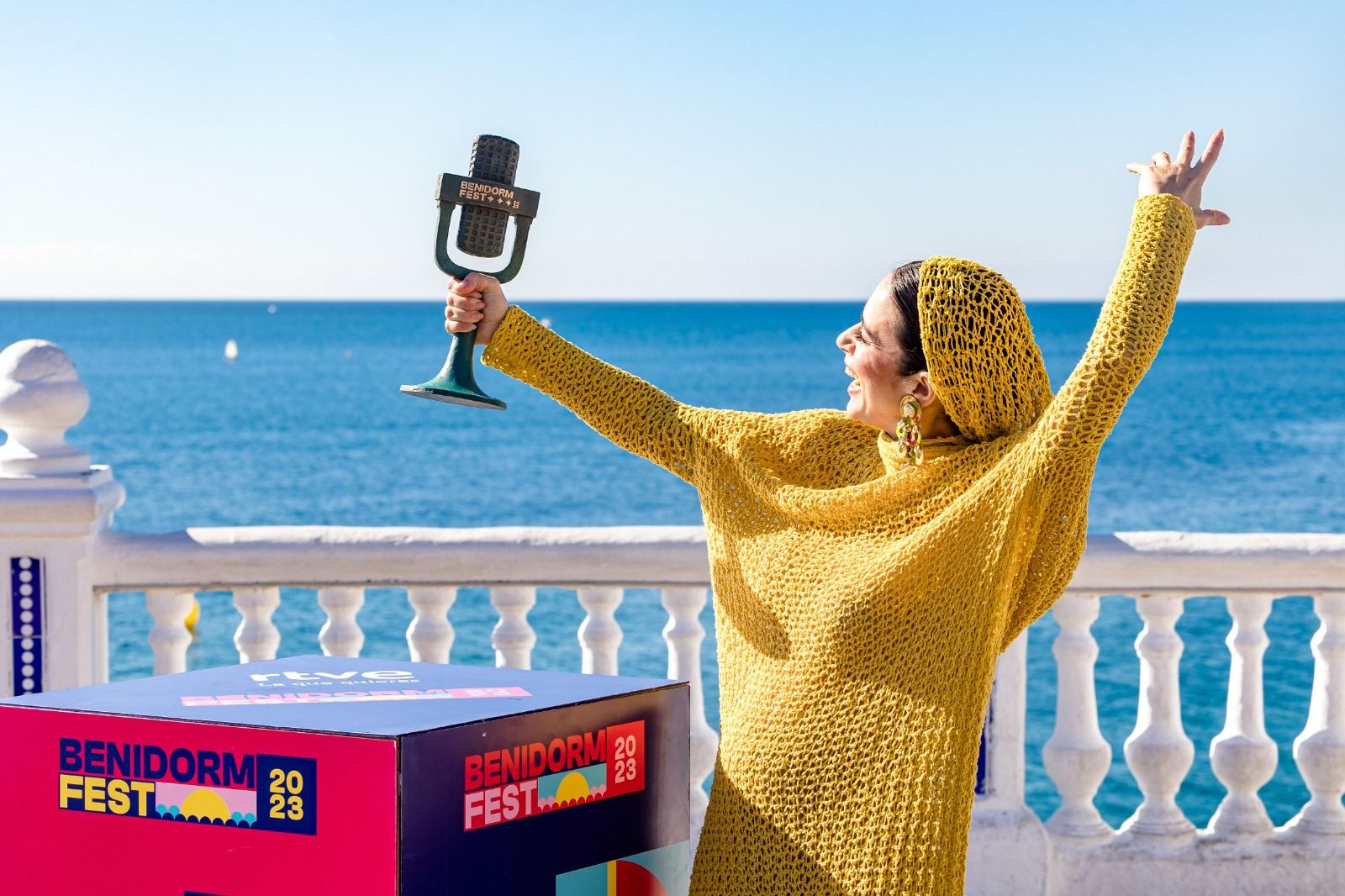Blanca Paloma en la rueda de prensa como ganadora del Benidorm Fest 2023