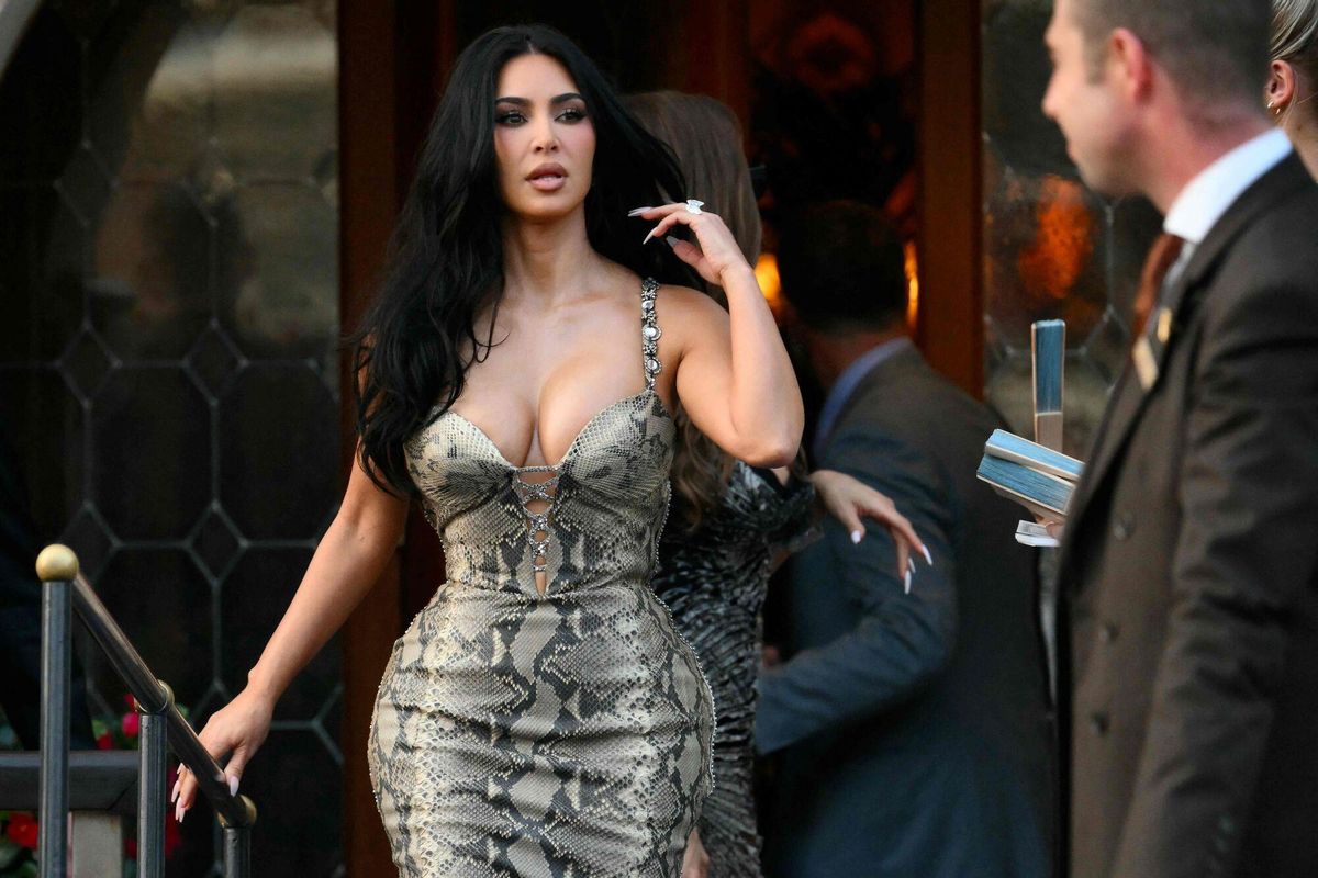 Kim Kardashian en Venecia por la boda de Jeff Bezos y Lauren Sánchez