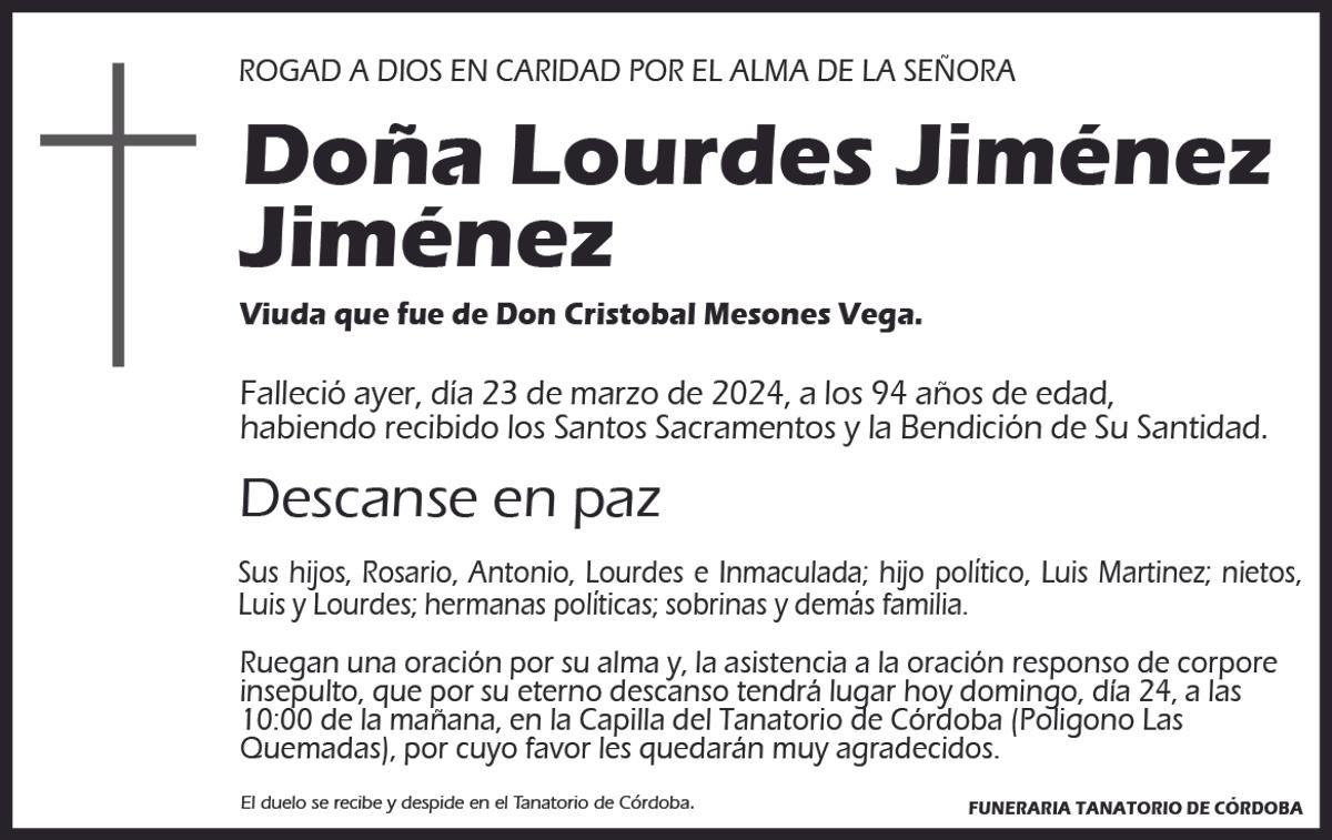 Lourdes Jiménez Jiménez