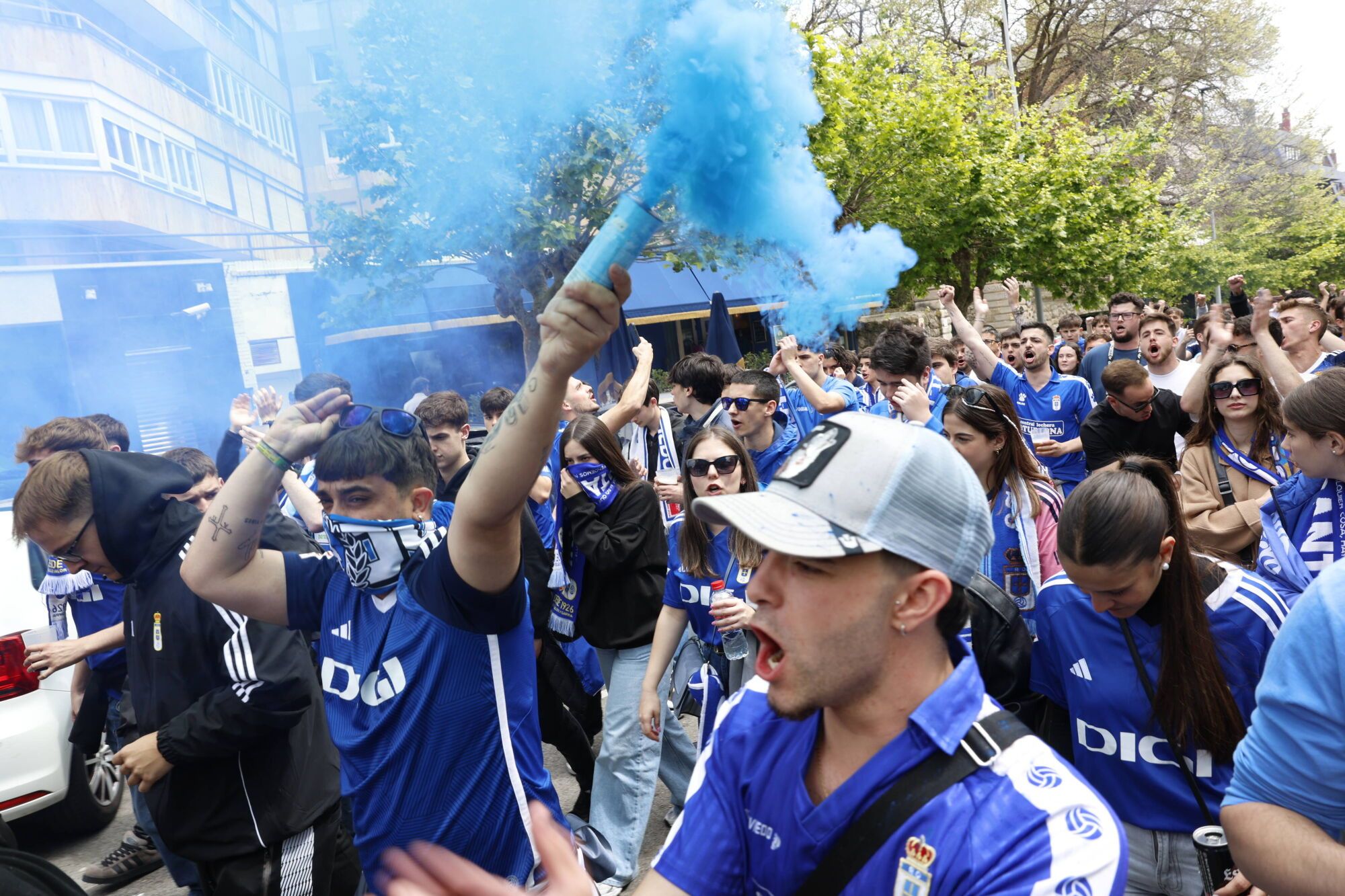 Así fue el partido entre el Real Oviedo y el Racing de Santander