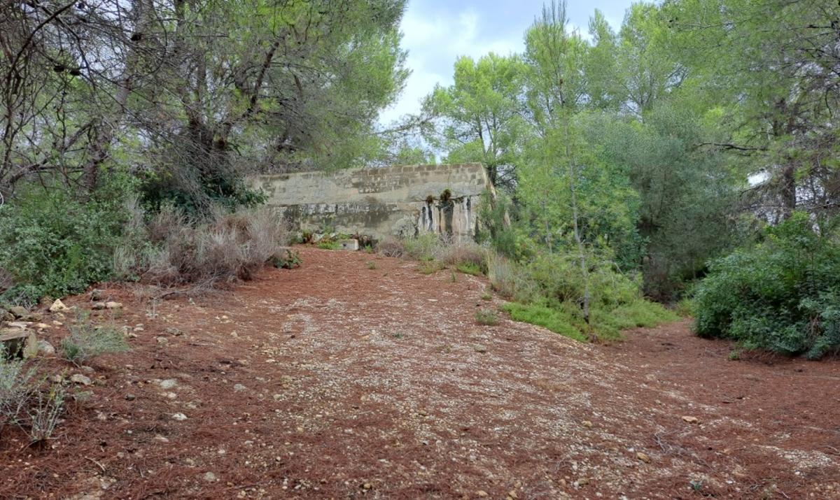 Zona en la que se construirá la desnitrificadora, junto al depósito del Carraixet.