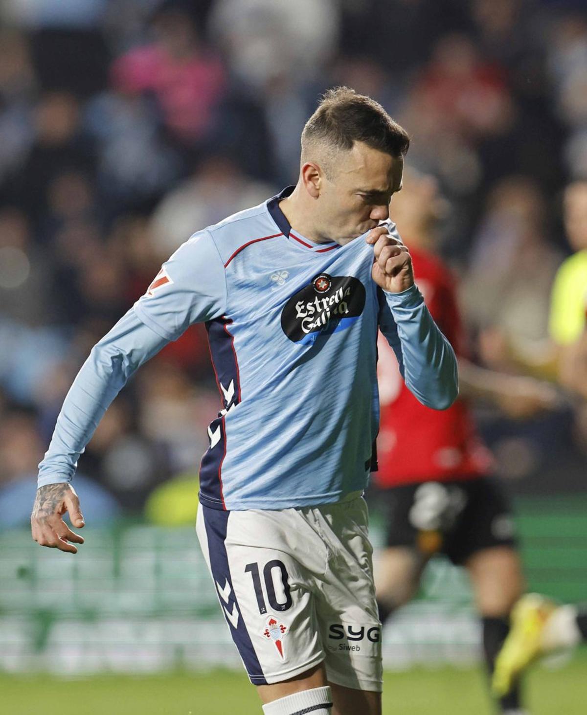 Iago Aspas celebra el primer gol ante el Mallorca | PABLO HERNÁNDEZ GAMARRA