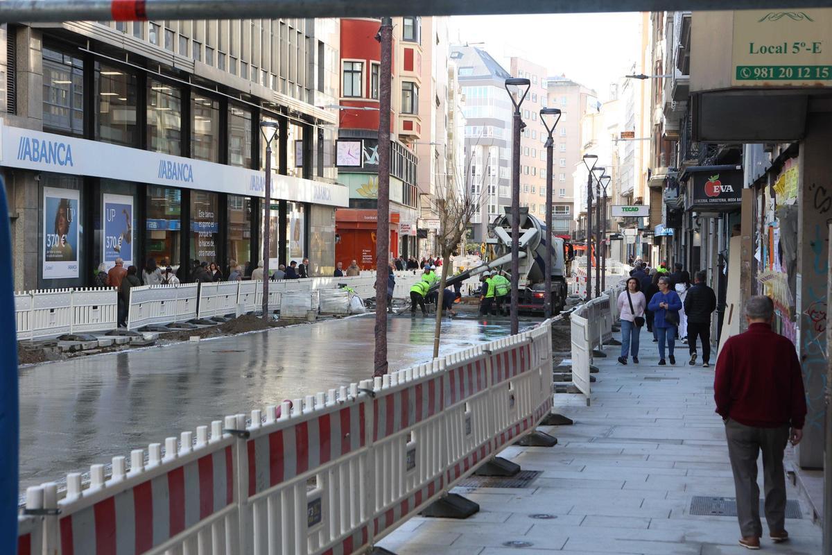 Obras en la calle San Andrés
