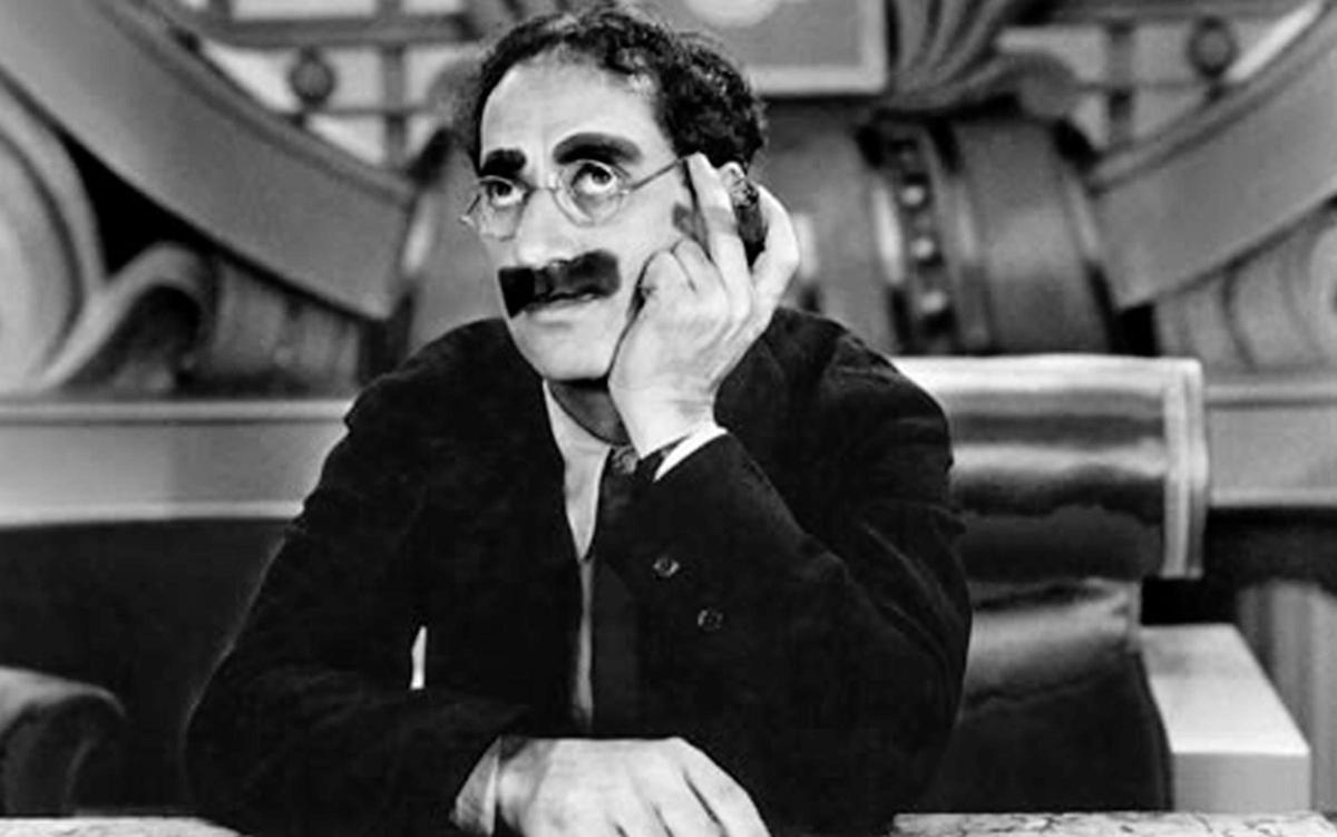 Una de las fotos más conocidas de Groucho Marx.