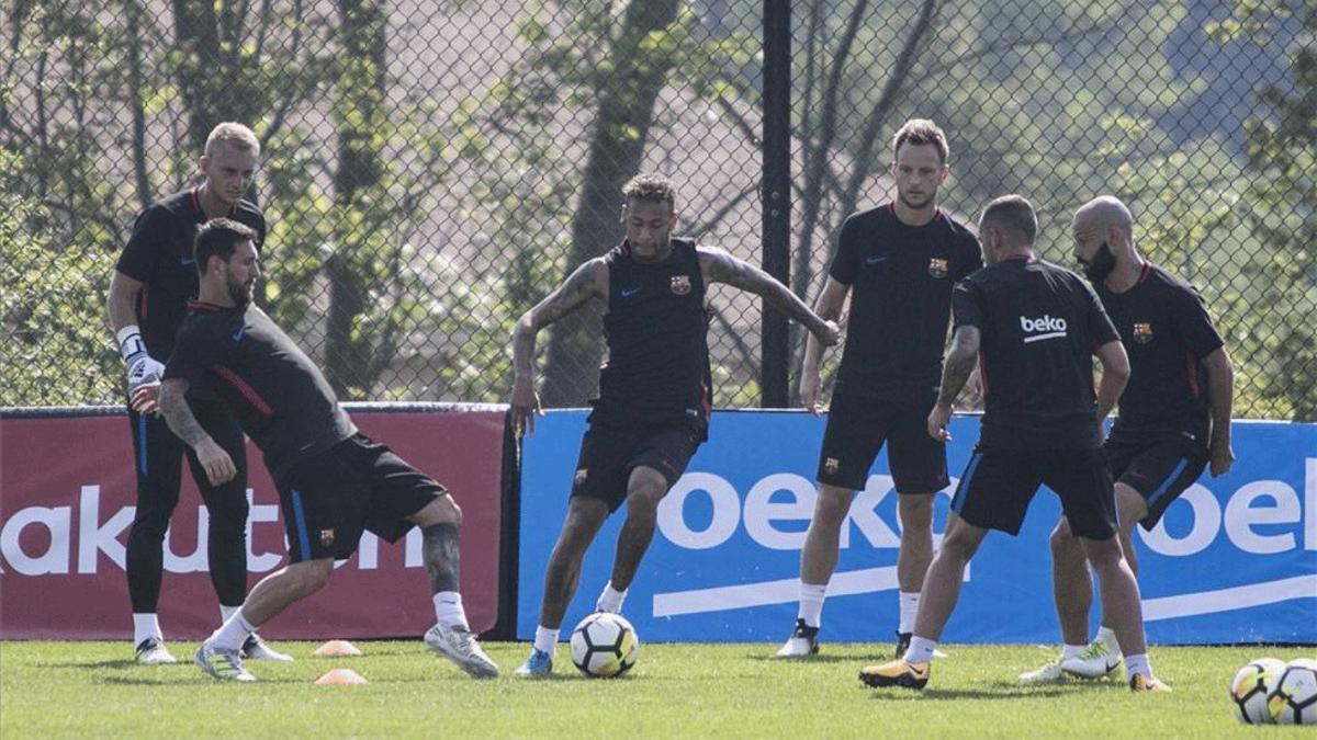 Messi no tiene piedad ni en los entrenamientos