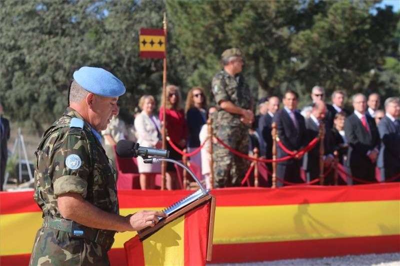 Imágenes de la despedida de la Brigada en Cerro Muriano antes de partir al Líbano