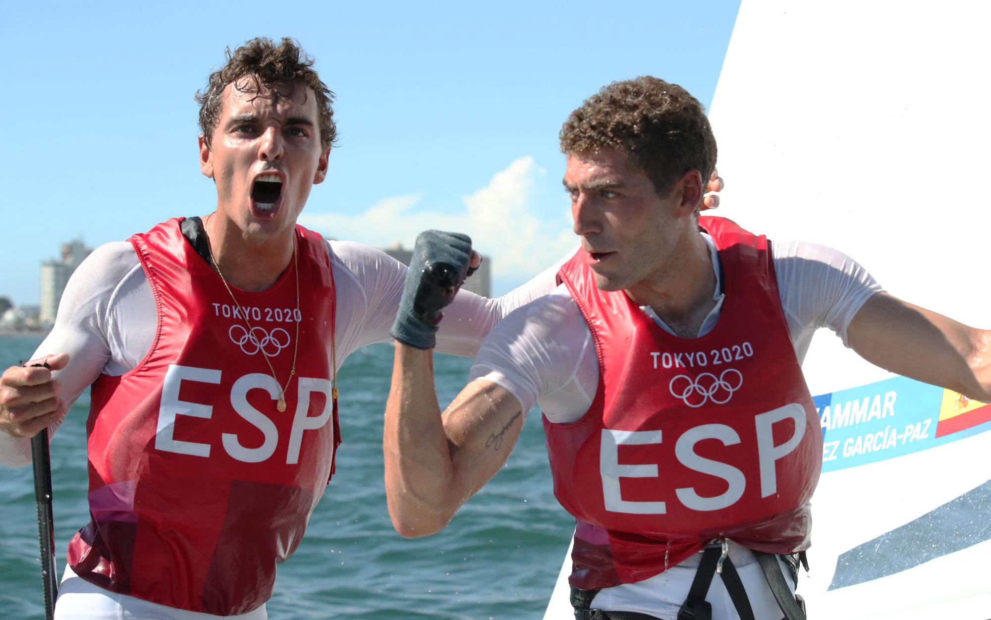 Nico Rodríguez y Jordi Xammar ganan el bronce en el 470 de vela en Tokyo 2020