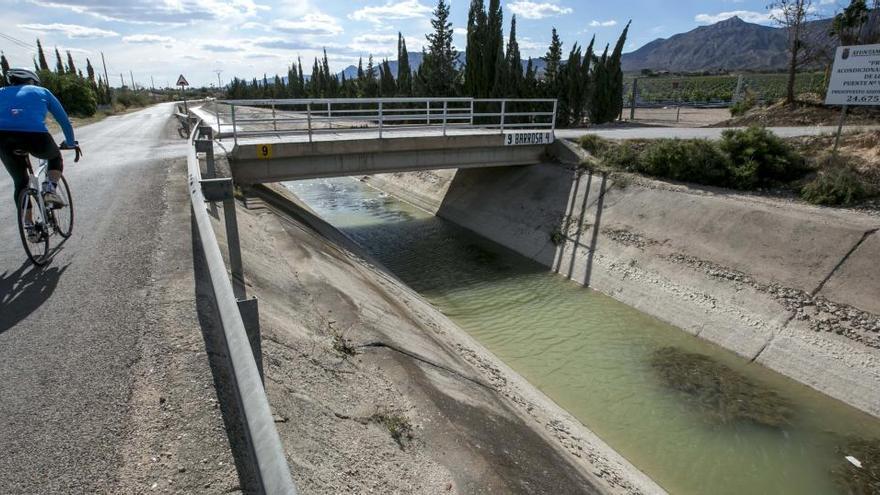 El trasvase a su paso por Crevillent