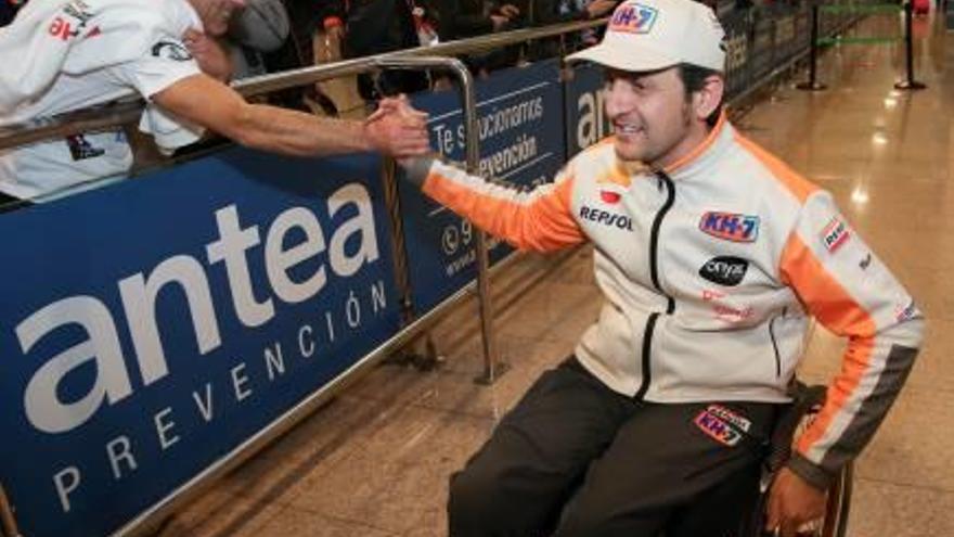 Rebuda a Barcelona als herois del Dakar