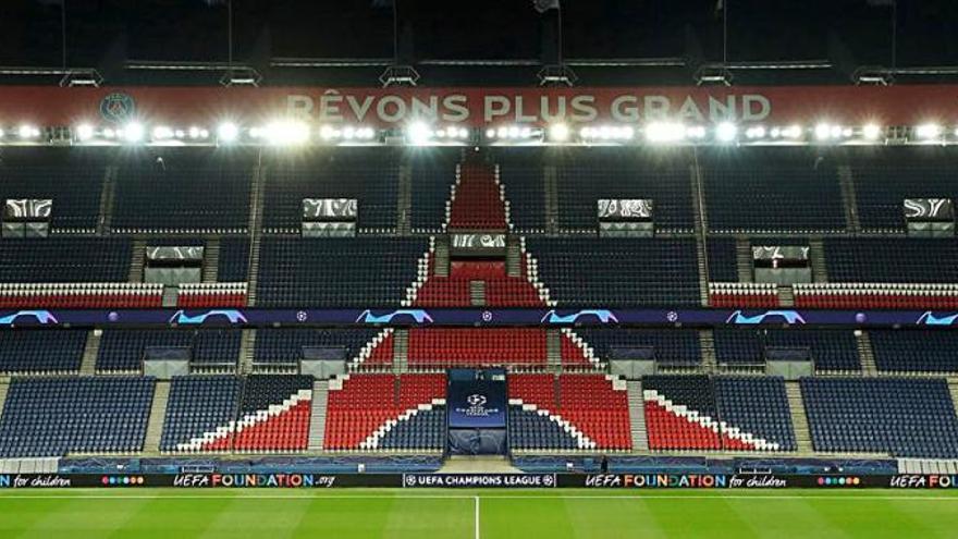 Una imagen de la grada vacía del estadio del PSG.