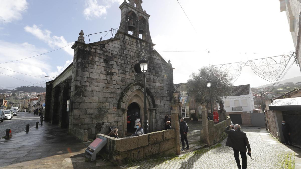 Los alrededores de la iglesia de Bembrive, el año pasado sin apenas gente el día de San Blas.