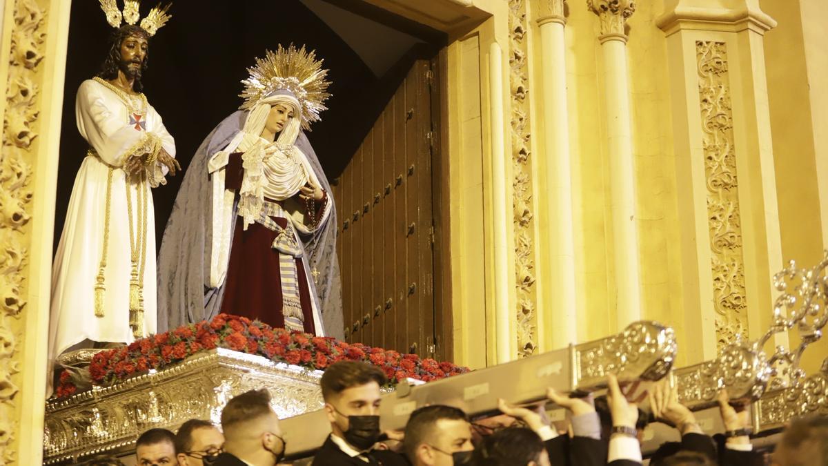 Las imágenes de Jesús Cautivo y la Virgen de la Trinidad, en San Pablo.