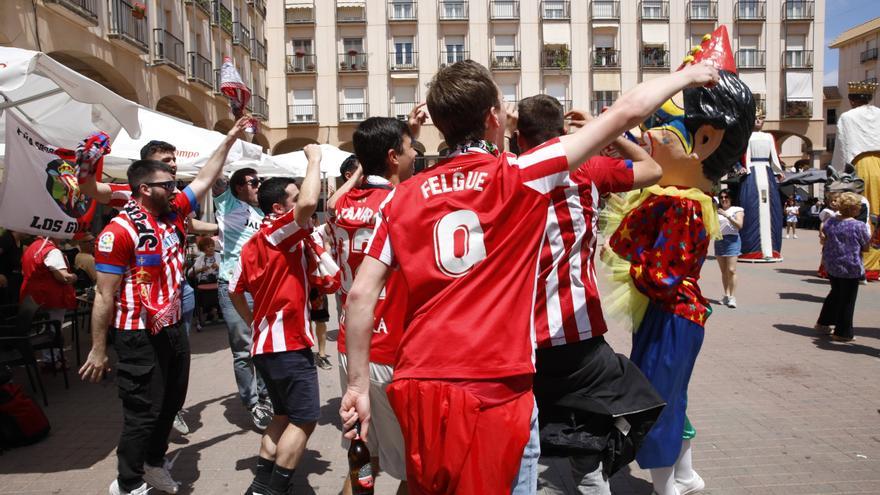 Elda es una fiesta antes de la final para el Sporting: &quot;Confiamos en clasificarnos para el play-off&quot;