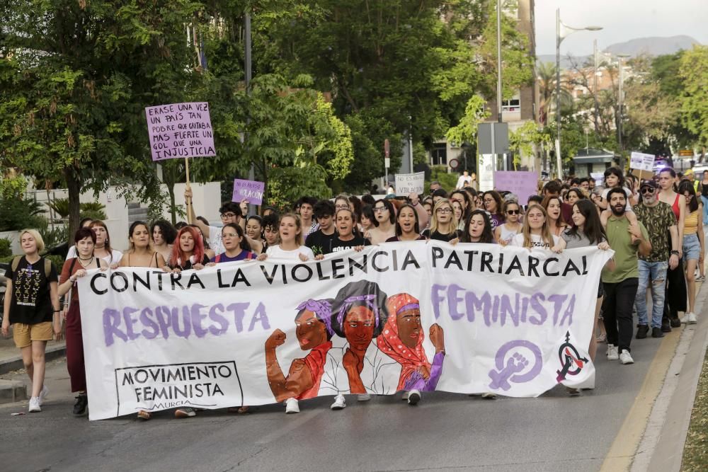 Manifestación contra la violencia patriarcal en Murcia