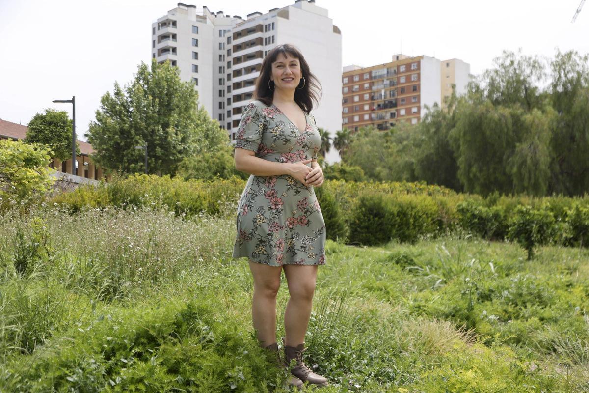 Bibiana Collado Cabrera, antes de la entrevista.