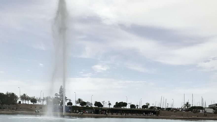FOTOS | El desaparecido chorro de agua del lago del Parc de la Mar de Palma